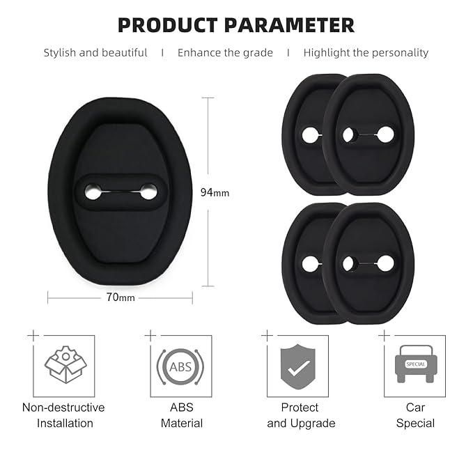 Car Door lock Protector Cover (4pc-Pack of 1) mkp0fp-jd