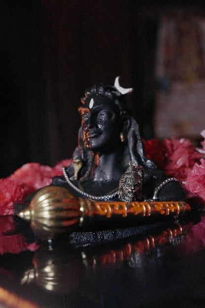 2 Face Pendent of Hanuman/Shankar with Chain mkp0fp-jd