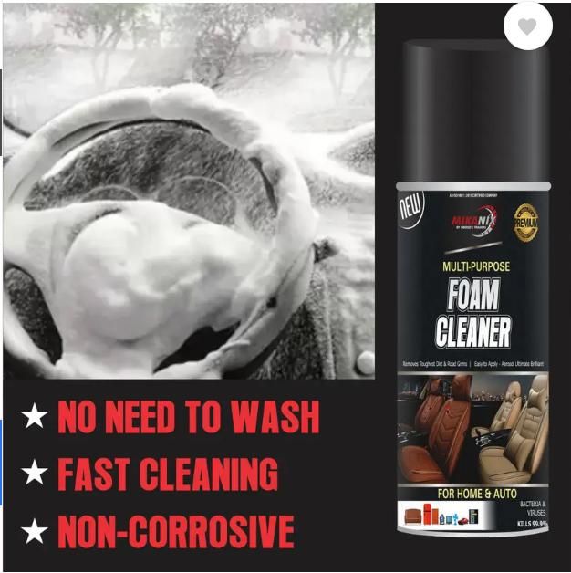 Multipurpose Foaming Car Interior And Exterior Cleaner Foam Spray (Pack of 2) mkp0fp-jd