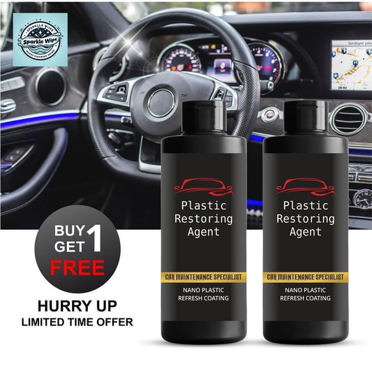 Nano Plastic Revitalizing Coating Agent for Car 100ml (Pack of 2) mkp0fp-jd