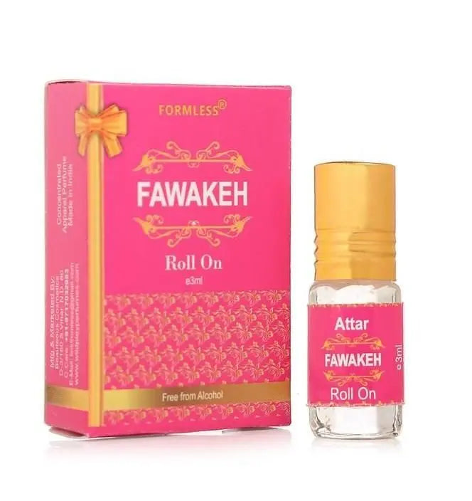Silver Musk 3ml Attar 1pc. And Fawakeh 3ml Attar 1pc. mkp0fp-jd