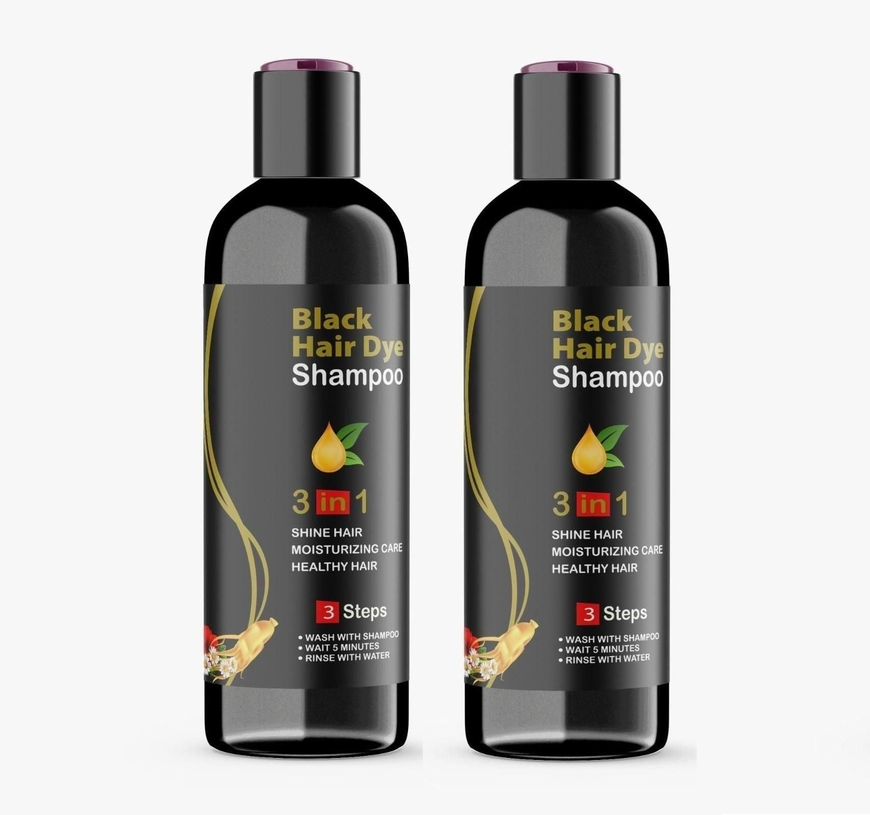 BLOSDREAM Black Hair Shampoo 3 in 1-100ml (Pack of 2) mkp0fp-jd