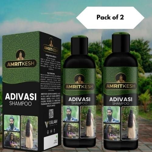 Amritkesh Adivasi Shampoo 100ml - Unleash the Power of Nature (Pack of 2) mkp0fp-jd