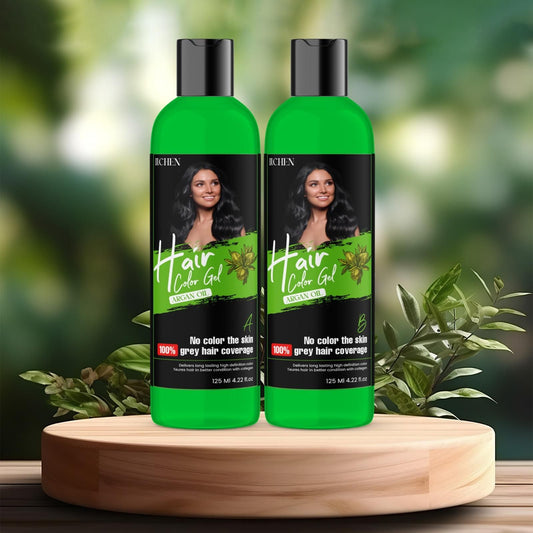 Hair Color Gel - 100% Gray Hair Coverage 125ML (Pack of 2) mkp0fp-jd