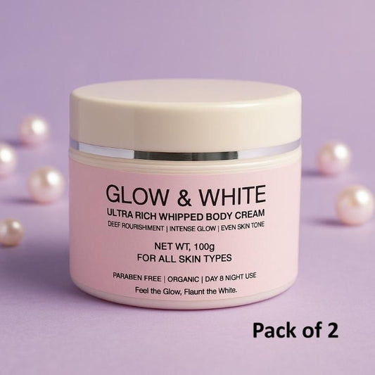 Glow & White Body Cream 100gm Each (Pack of 2) mkp0fp-jd