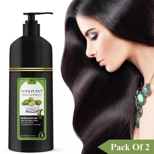 Noniplant Black Hair Shampoo 300ml (Pack Of 2) mkp0fp-jd