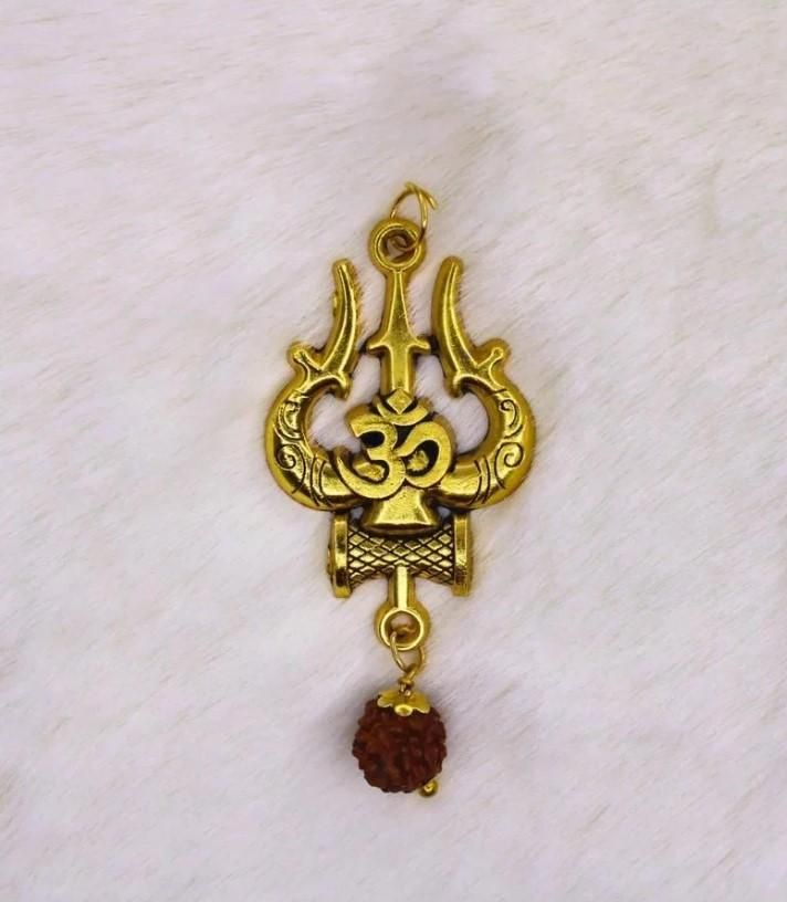 Panchmukhi Rudraksha OM Shiva Trishool Mala mkp0fp-jd