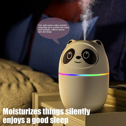 Cool mist panda humidifier with 7 color night light mist spray mkp0fp-jd
