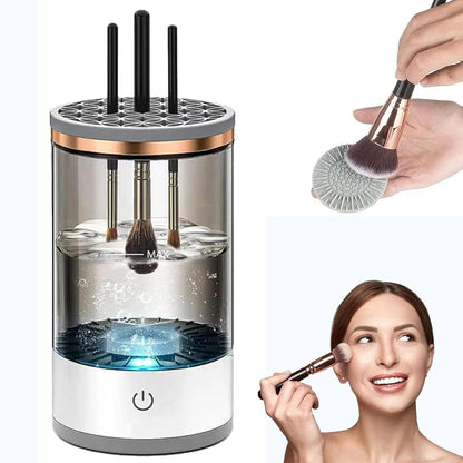 Make Up Brush Cleaner,Electric Brush Cleaner, USB Rechargeable Automatic Deep Cosmetic Cleaning Device mkp0fp-jd