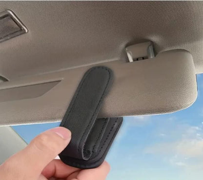 Automaze Leather Car Visor Sunglass Holder - Clip for Car mkp0fp-jd