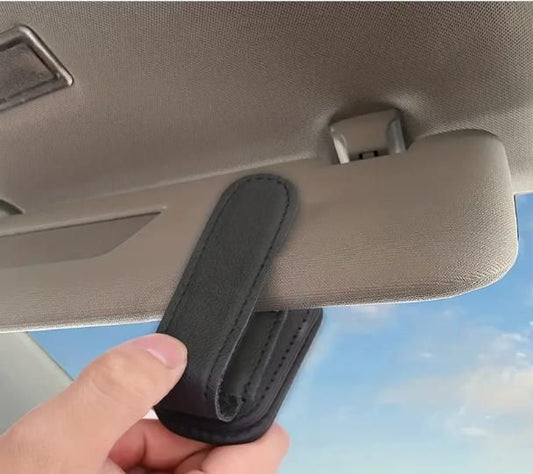 Automaze Leather Car Visor Sunglass Holder - Clip for Car mkp0fp-jd