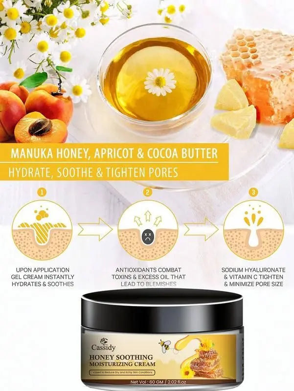 CASSIDY Honey Soothing Moisturizing Cream 60gm mkp0fp-jd