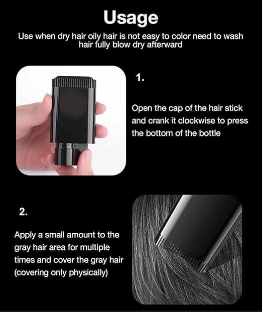 Covering White Hair is Simple and Convenient 20gm - Black mkp0fp-jd