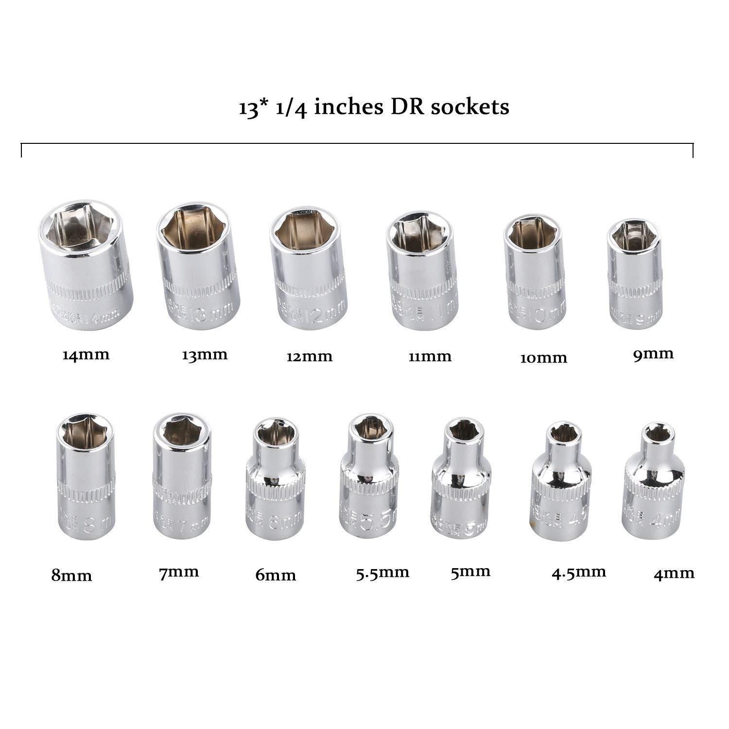 Hardware Tools- 46 in 1 Multi Purpose Combination Socket Tool Kit mkp0fp-jd