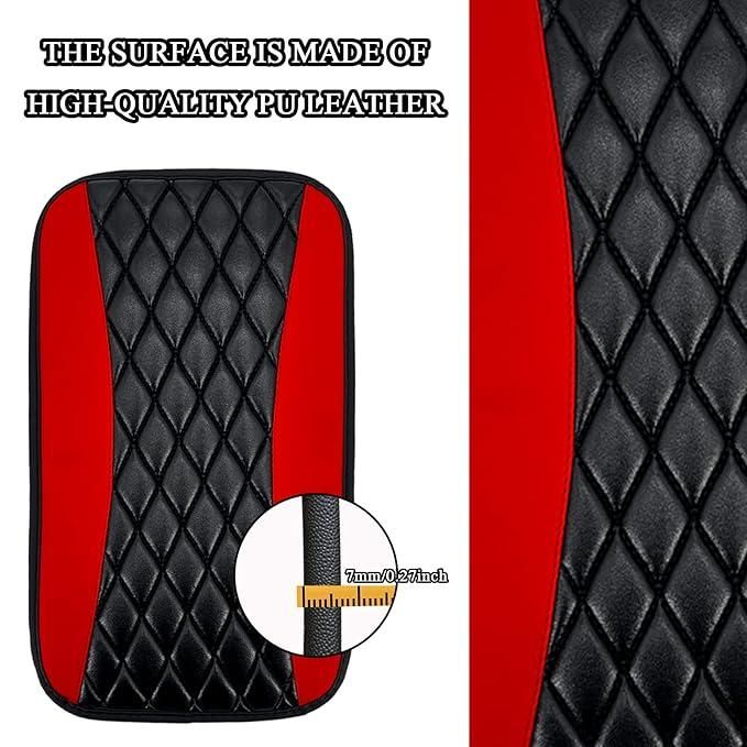 Leather Waterproof Armrest Seat Box Cover Pad Protector(Pack Of 2) mkp0fp-jd