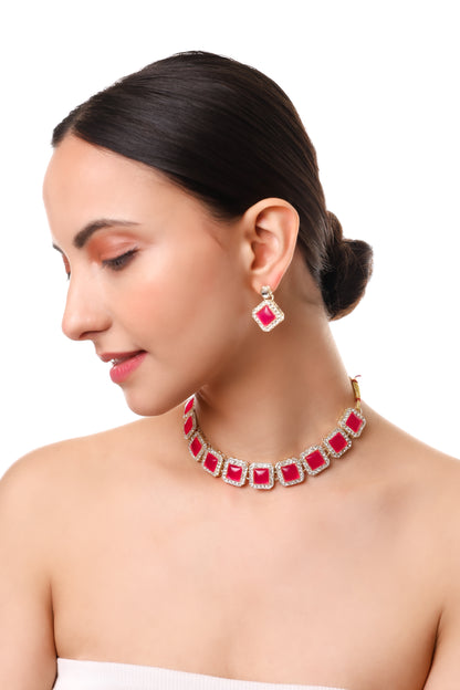 Kundan necklace jewelry set for women