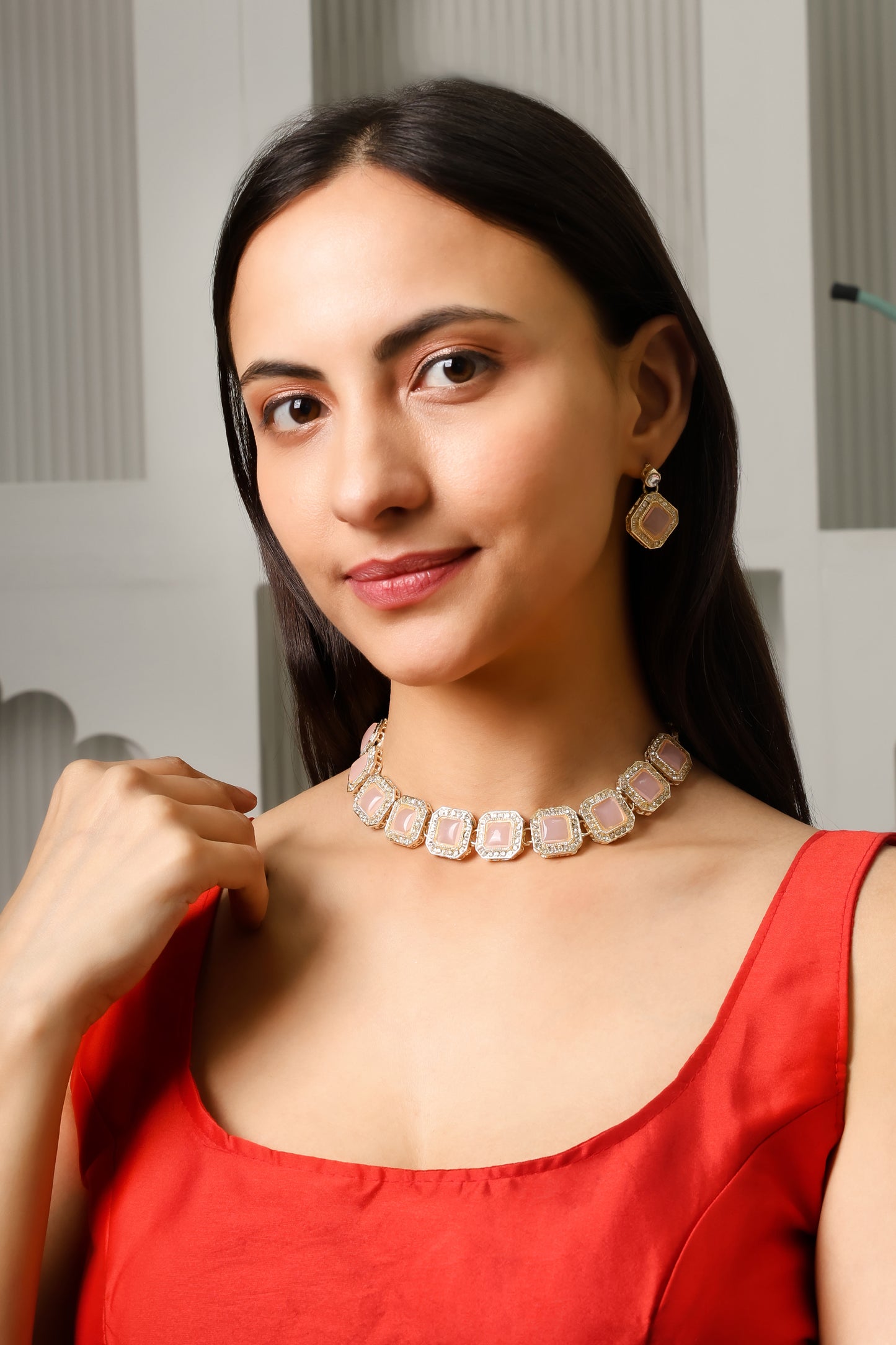 Kundan necklace jewelry set for women