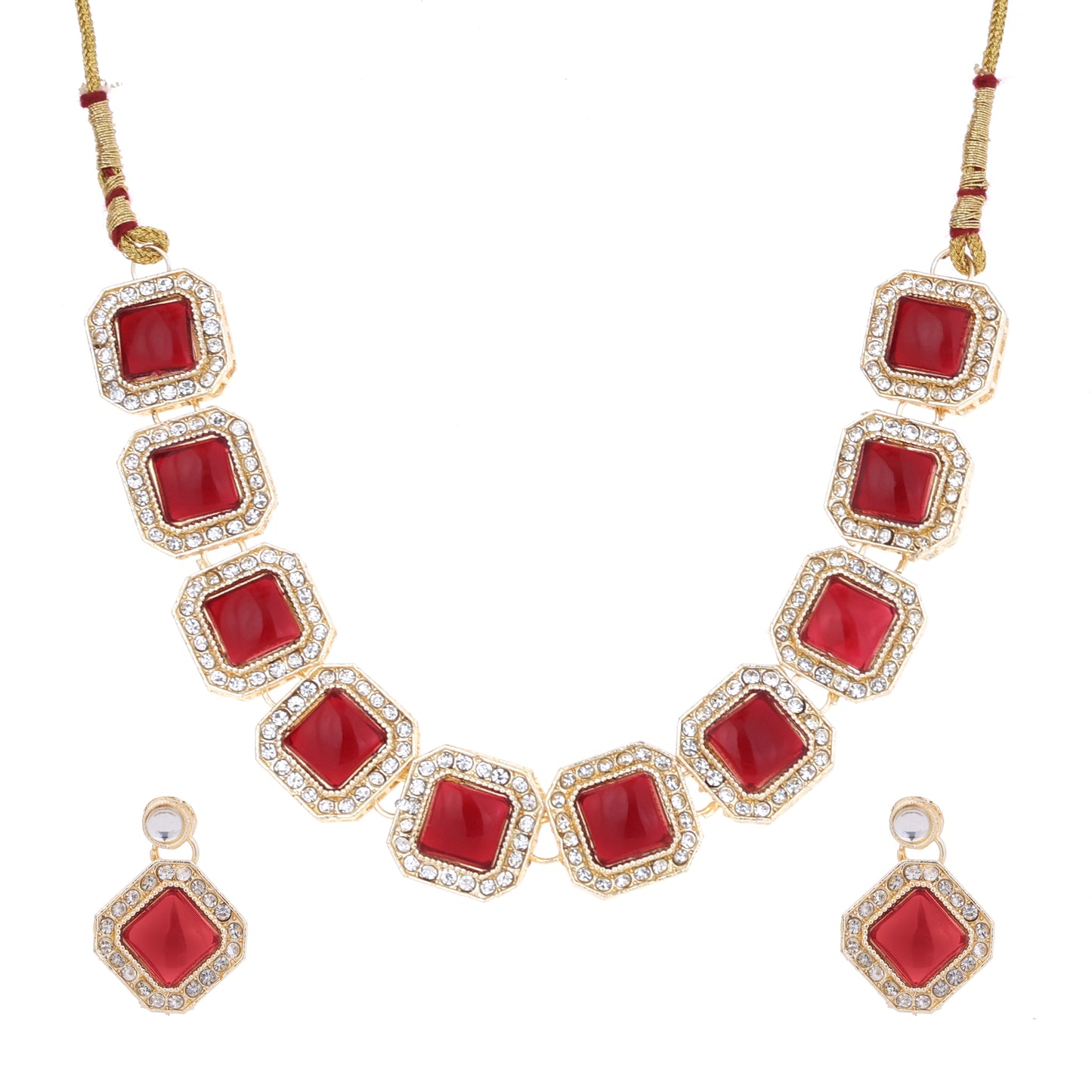 Kundan necklace jewelry set for women