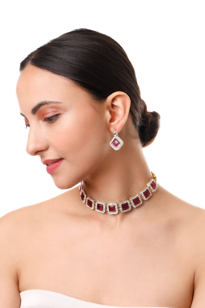 Kundan necklace jewelry set for women