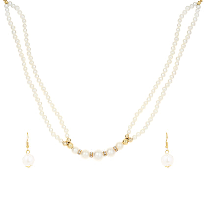 Vintage stunning classic WEDDING PEARL and crystal NECKLACE