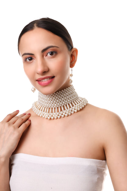 New Trending Designer Pearl Necklace Set for Women