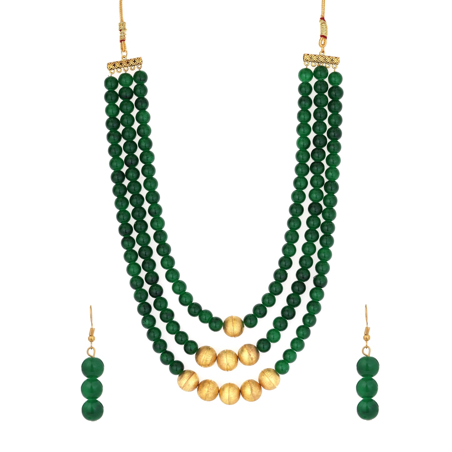 Traditional Pearl Necklace Set