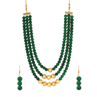 Traditional Pearl Necklace Set