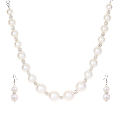 Elegant Pearl Beaded Statement Necklace for Women | Party Wear & Wedding Jewelry