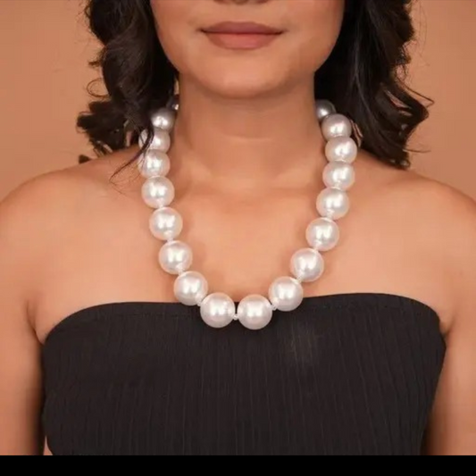 Classic Single-Strand Faux Pearl Necklace Set