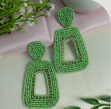 Handmade Beaded Earrings Seed Bead Earring