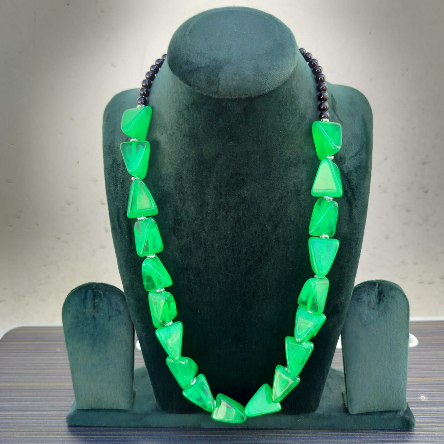 Tibetan Resin Nugget Bead Boho Gypsy Banjara Necklace