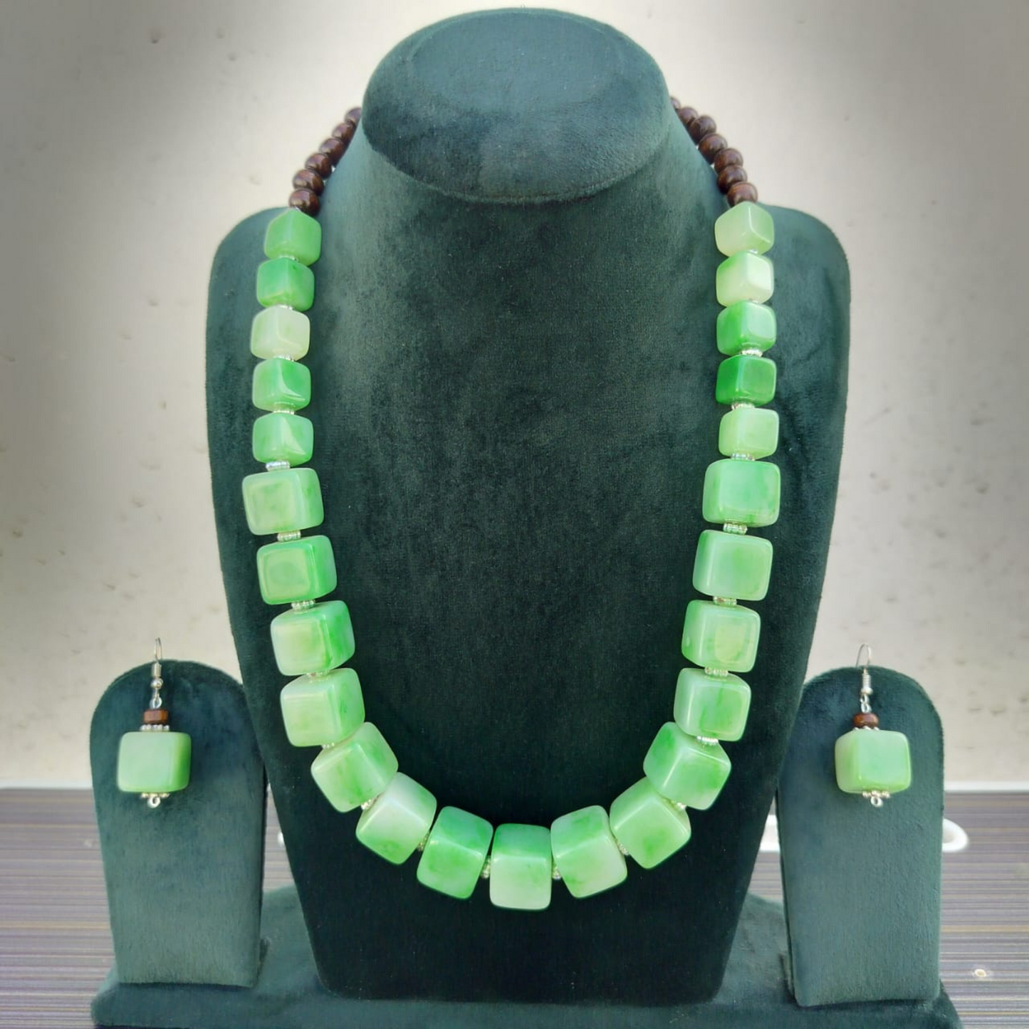Resin Big Beads Necklace: Statement Jewelry Gift