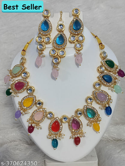 Cubic Zirconia/American Diamond Jewellery Set