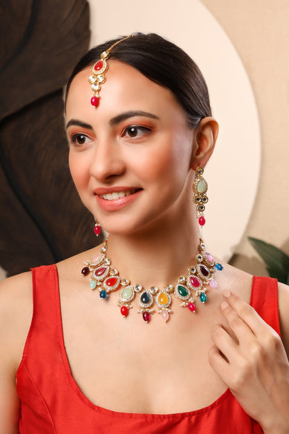 Cubic Zirconia/American Diamond Jewellery Set