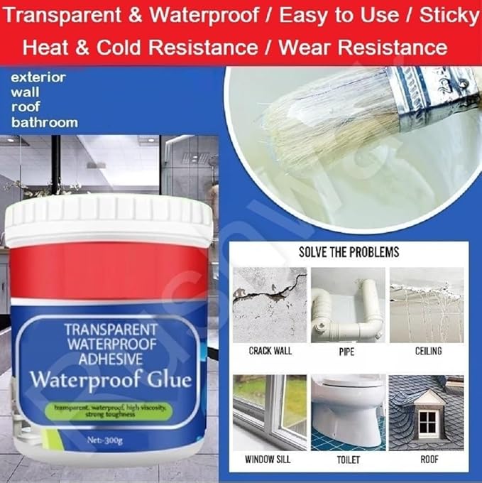 💧Transparent Waterproof Glue Plus Brush - Up to 50% Off Today🔥