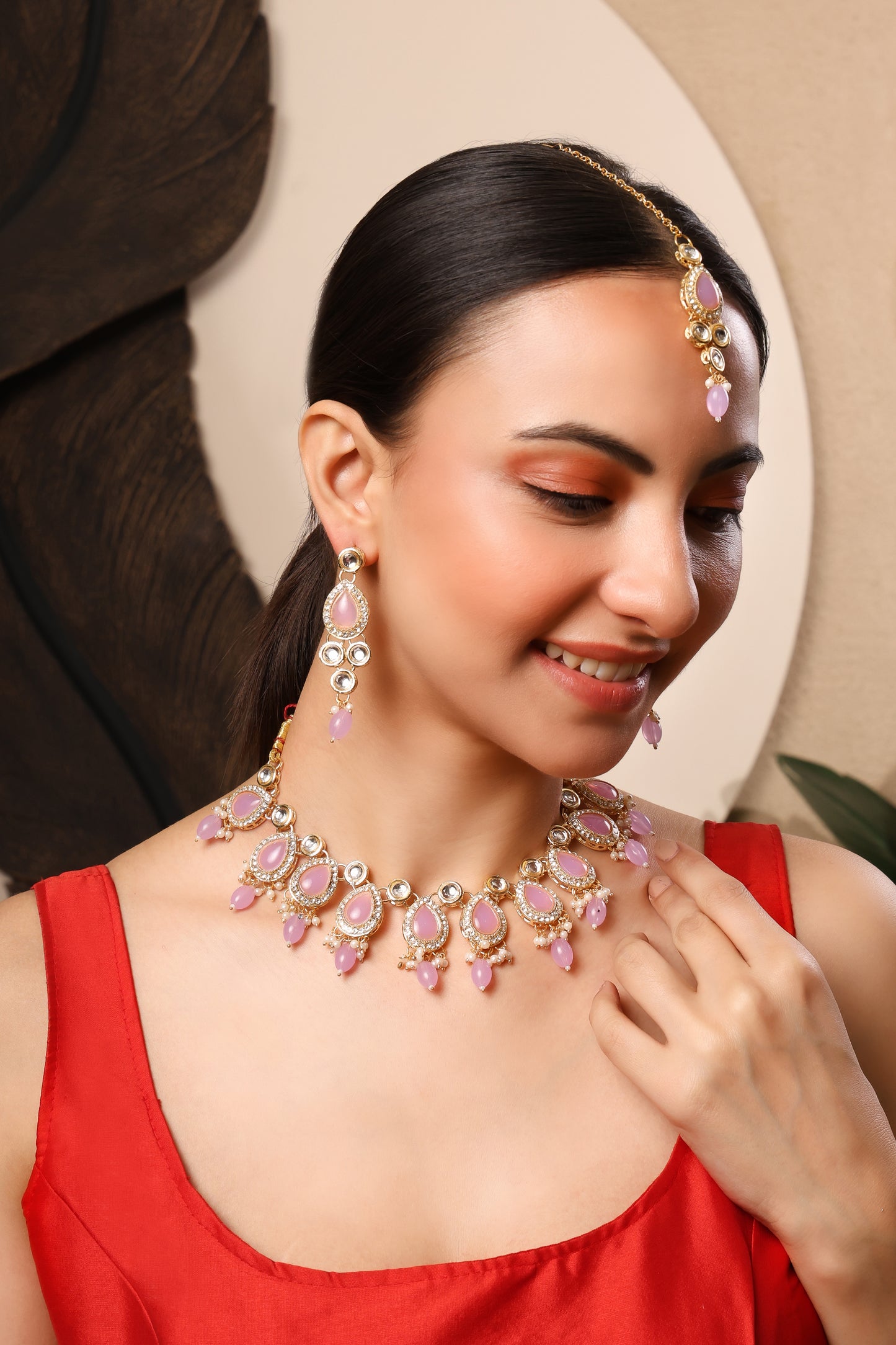 Cubic Zirconia/American Diamond Jewellery Set