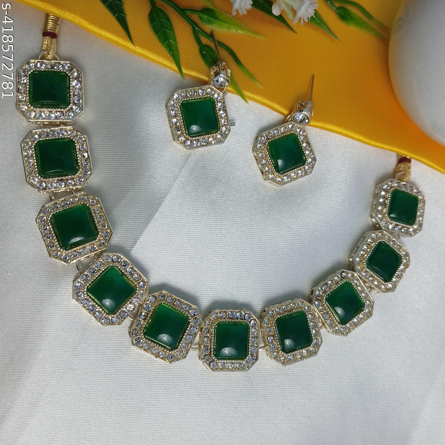 Kundan necklace jewelry set for women