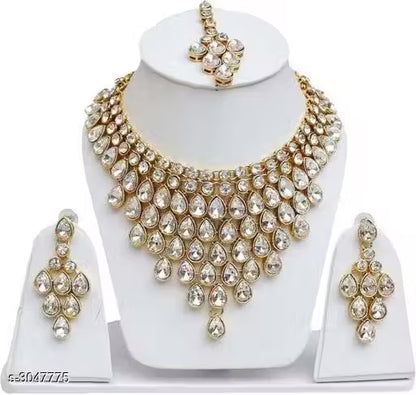 Women's Alloy Gold Plated Jewellery Set