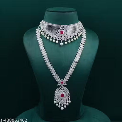 Elegant 4-Piece Women's Artificial Necklace Set