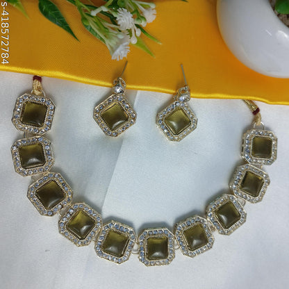 Kundan necklace jewelry set for women