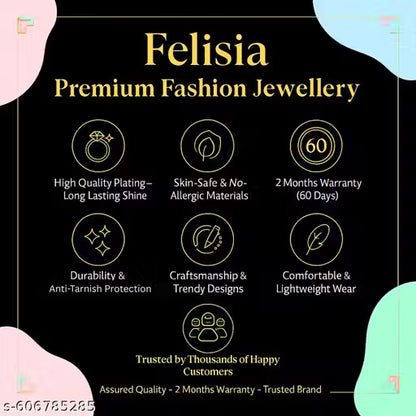 Felisia Anti-Tarnish Emerald Crystal Necklace Set With Earrings